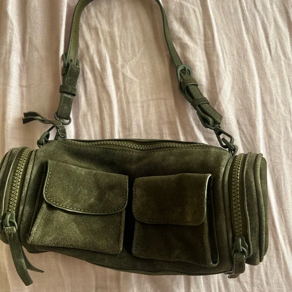 Zara Olive Green Mini Bag - Picture 1 of 8